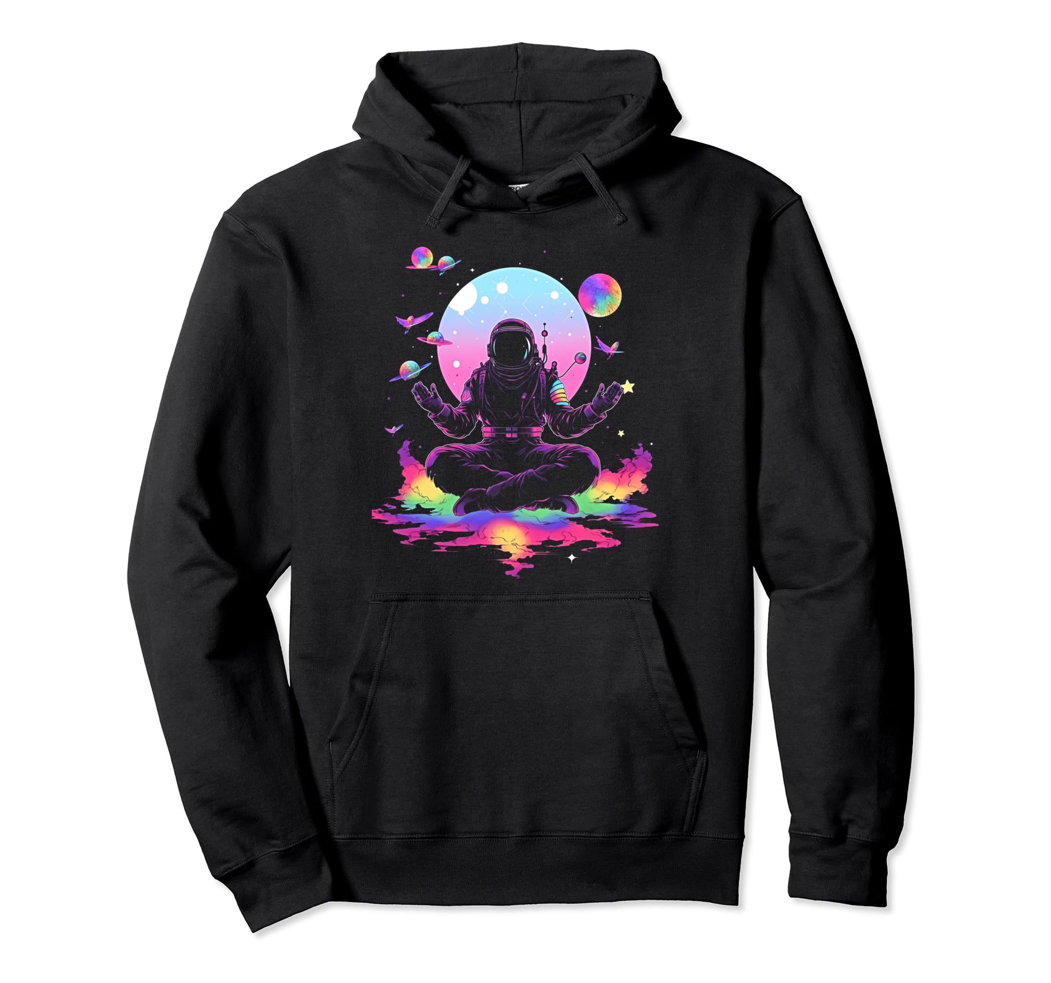 Synthwave Astronaut Cyberpunk 80S Sci Fi Hoodie - Aesthetic Graphic Unisex - T-Shirt, Sweatshirt, Hoodie