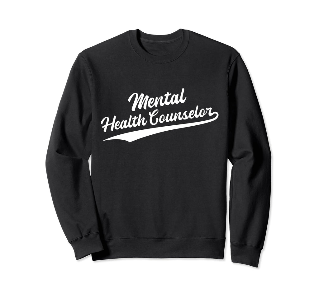 Swoosh Job Title Mental Health Sweatshirt - Novelty Apparel for Adults - T-Shirt, Sweatshirt, Hoodie