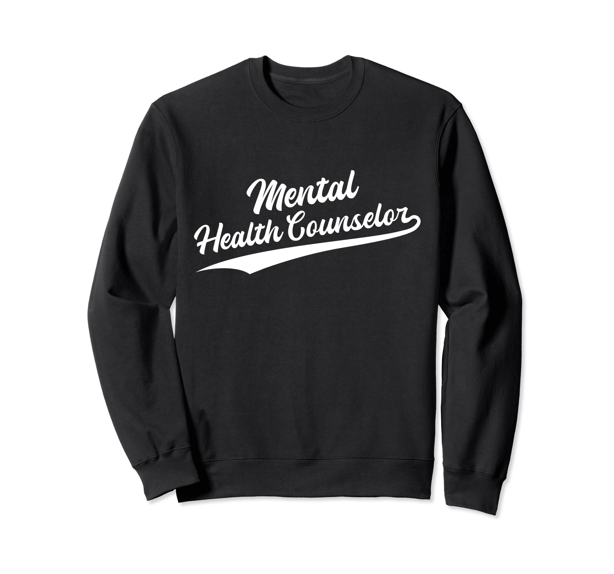 Swoosh Job Title Mental Health Sweatshirt - Novelty Apparel for Adults - T-Shirt, Sweatshirt, Hoodie