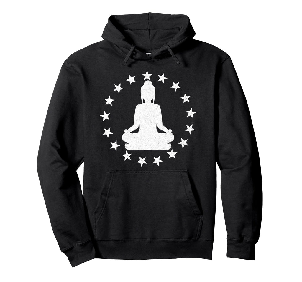 Yoga Pose Stars Yogi Spiritual Hoodie - Novelty Apparel Men Women - T-Shirt, Sweatshirt, Hoodie