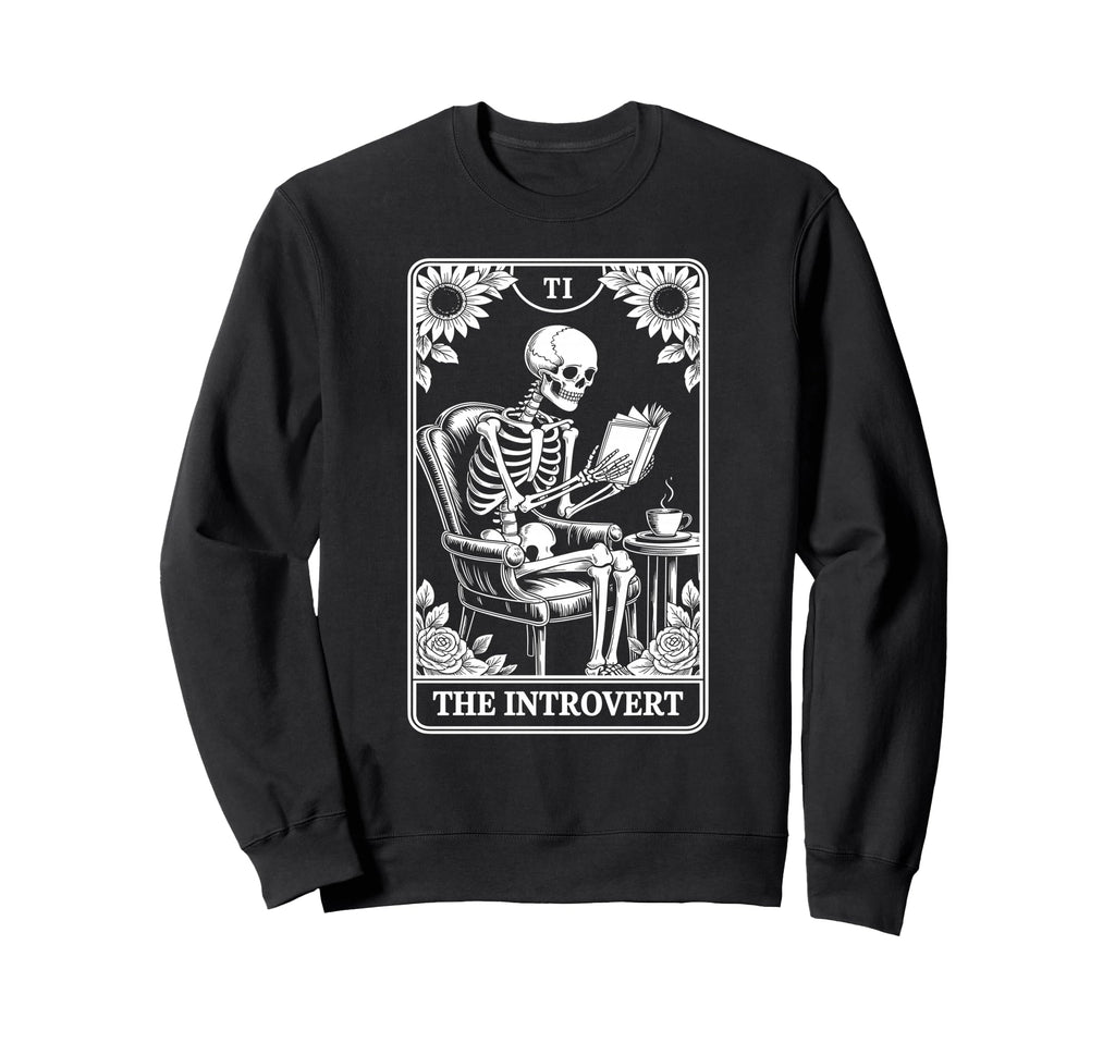 Introvert Tarot Indoorsy Sweatshirt - Fun Novelty Design for Adults - T-Shirt, Sweatshirt, Hoodie