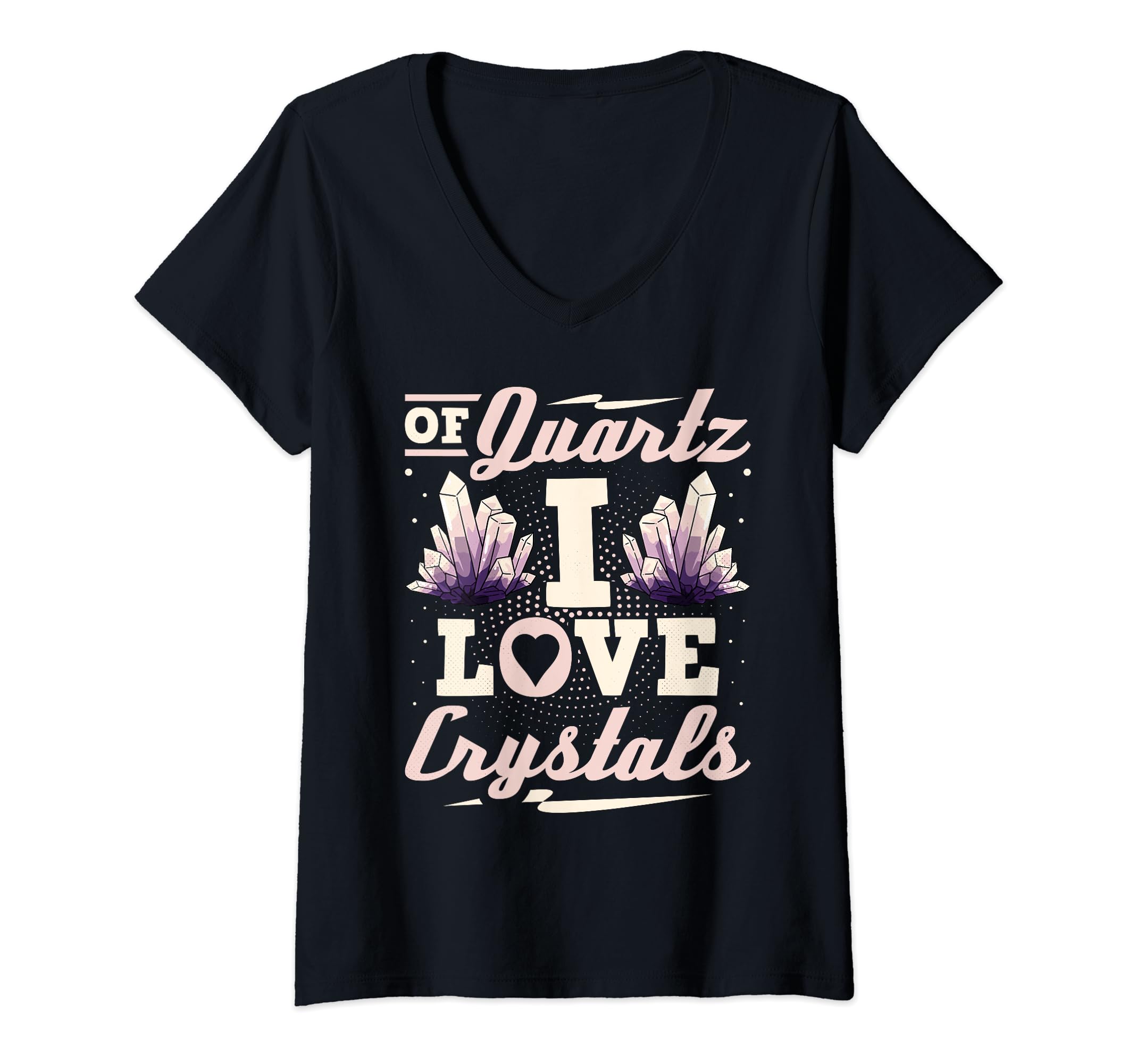 Womens Quartz I Love Crystals T-Shirt - Streetwear Style for Adults - T-Shirt, Sweatshirt, Hoodie