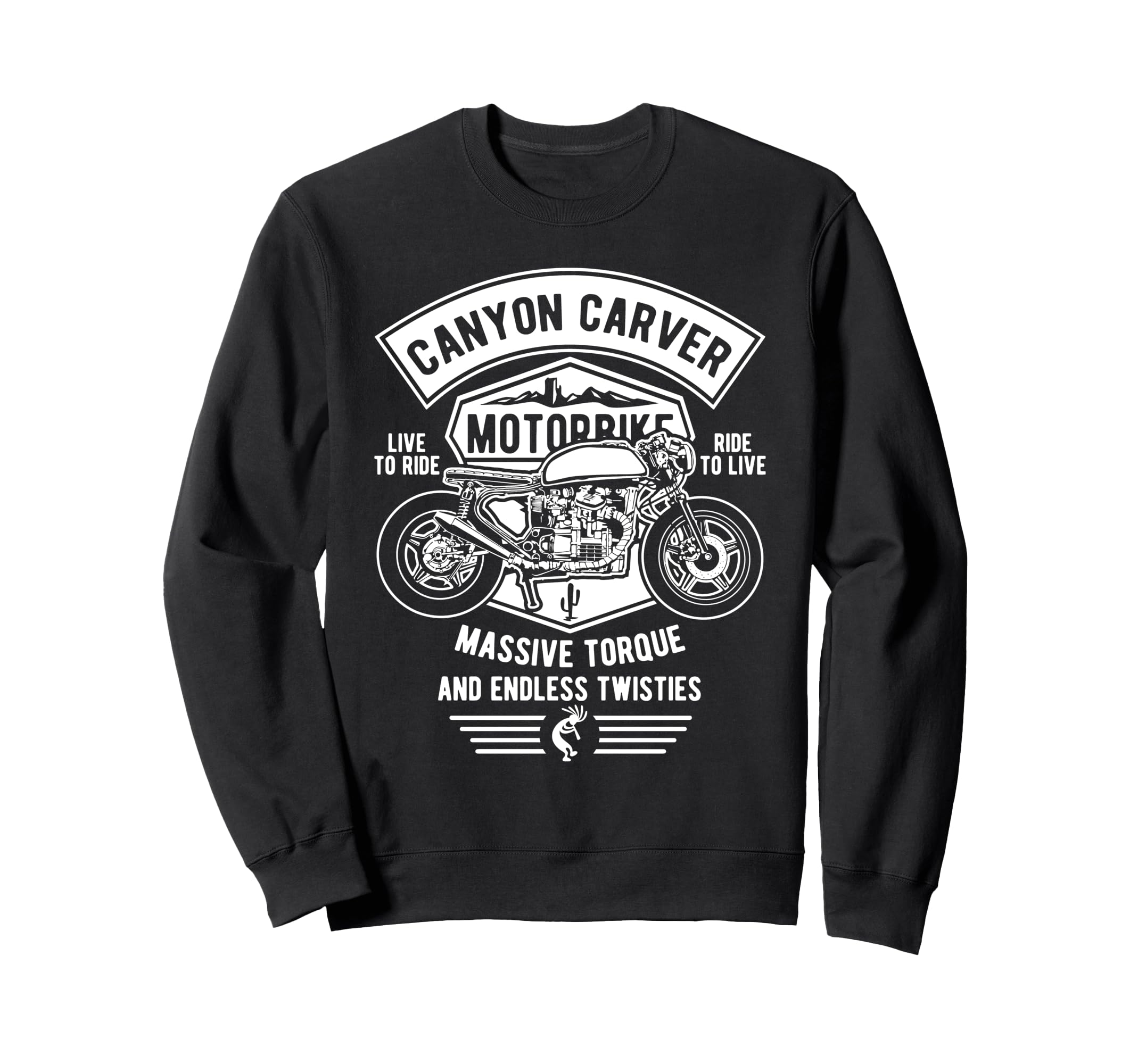Canyon Carver Motorcycle Sweatshirt - Custom Art Print Men Women - T-Shirt, Sweatshirt, Hoodie