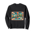 England Letters 50S Travel Art Sweatshirt - Unique Graphic for Adults - T-Shirt, Sweatshirt, Hoodie