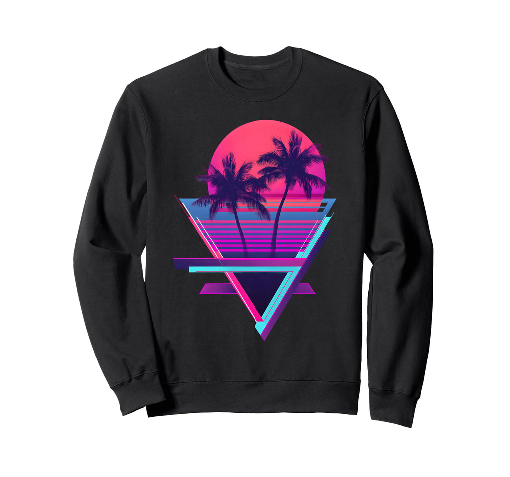 80S Vaporwave Sweatshirt - Graphic Print Unisex - T-Shirt, Sweatshirt, Hoodie