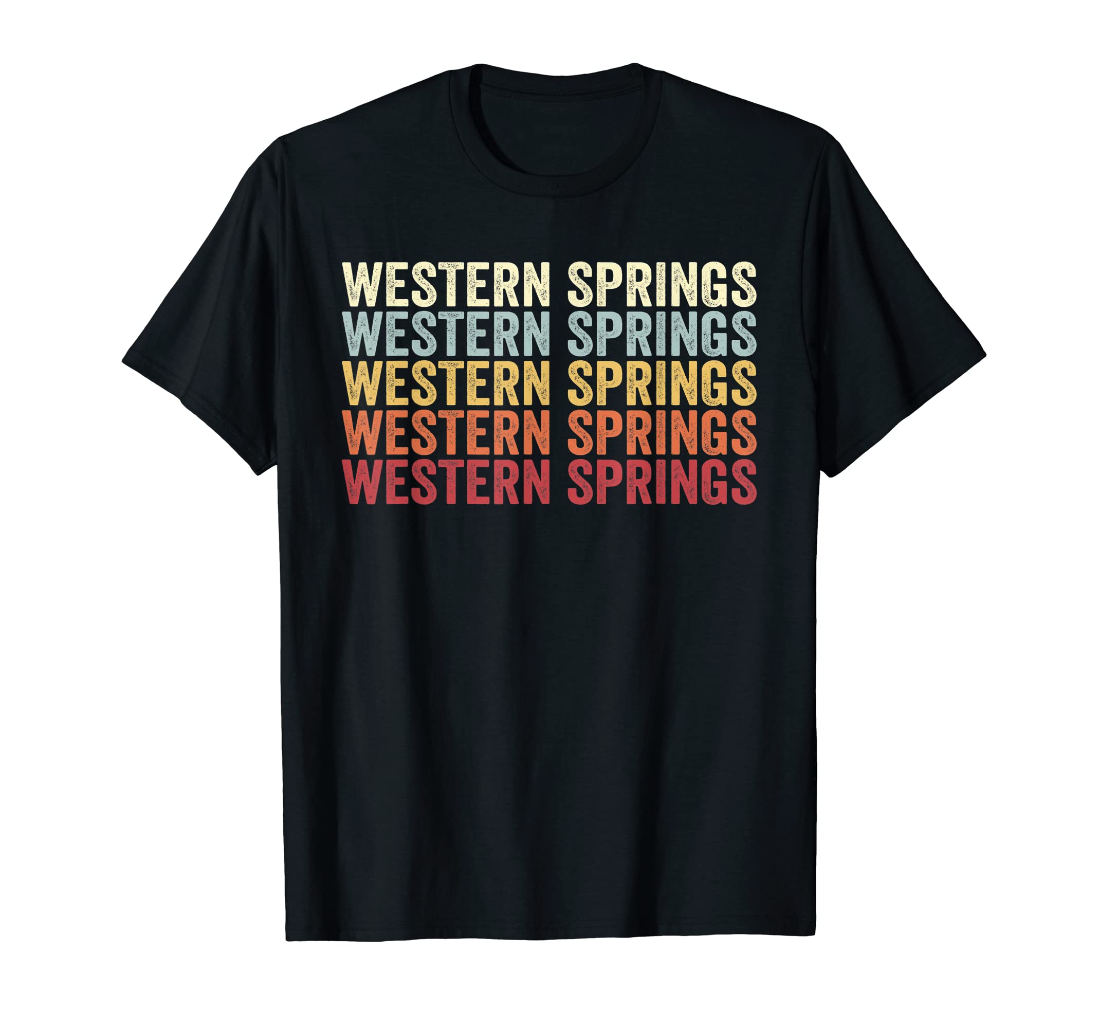 Western Springs Illinois Western T-Shirt - Fun Novelty Design Men Women - T-Shirt, Sweatshirt, Hoodie