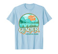 Glacier National Park Montana 80S T-Shirt - Aesthetic Graphic Unisex - T-Shirt, Sweatshirt, Hoodie