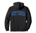 West Virginia Blue Text Hoodie - Custom Art Print Unisex - T-Shirt, Sweatshirt, Hoodie