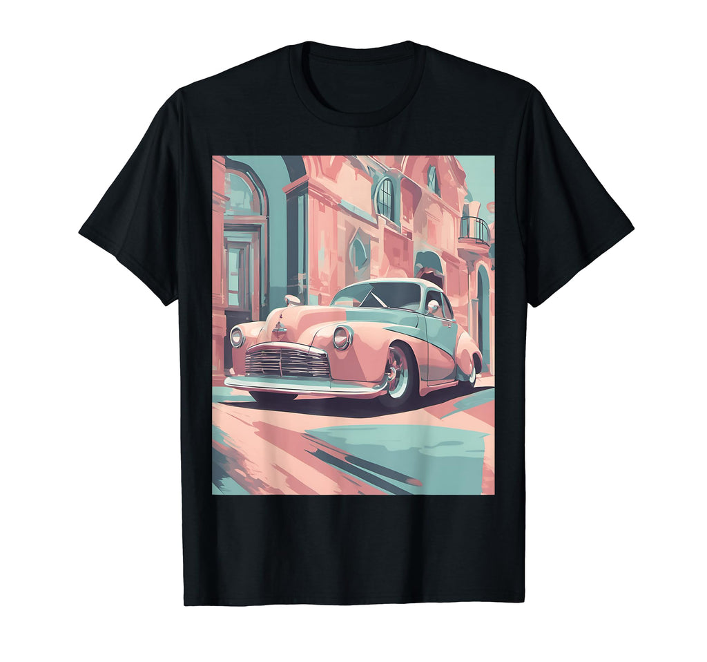 Car Show Pastel Elegance T-Shirt - Casual Everyday Wear Men Women - T-Shirt, Sweatshirt, Hoodie