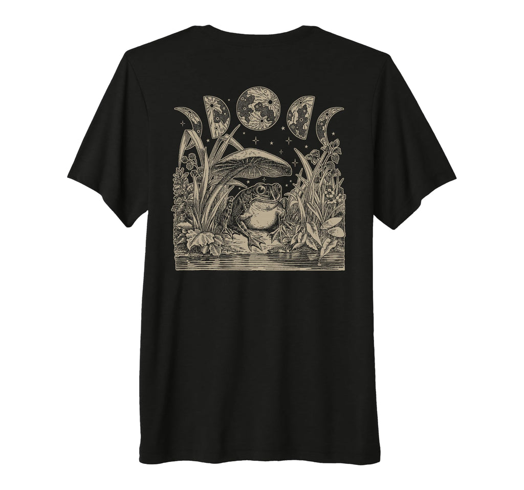 Whimsy Goth Fairycore Witchy Frog T-Shirt - Unique Graphic for Adults - T-Shirt, Sweatshirt, Hoodie