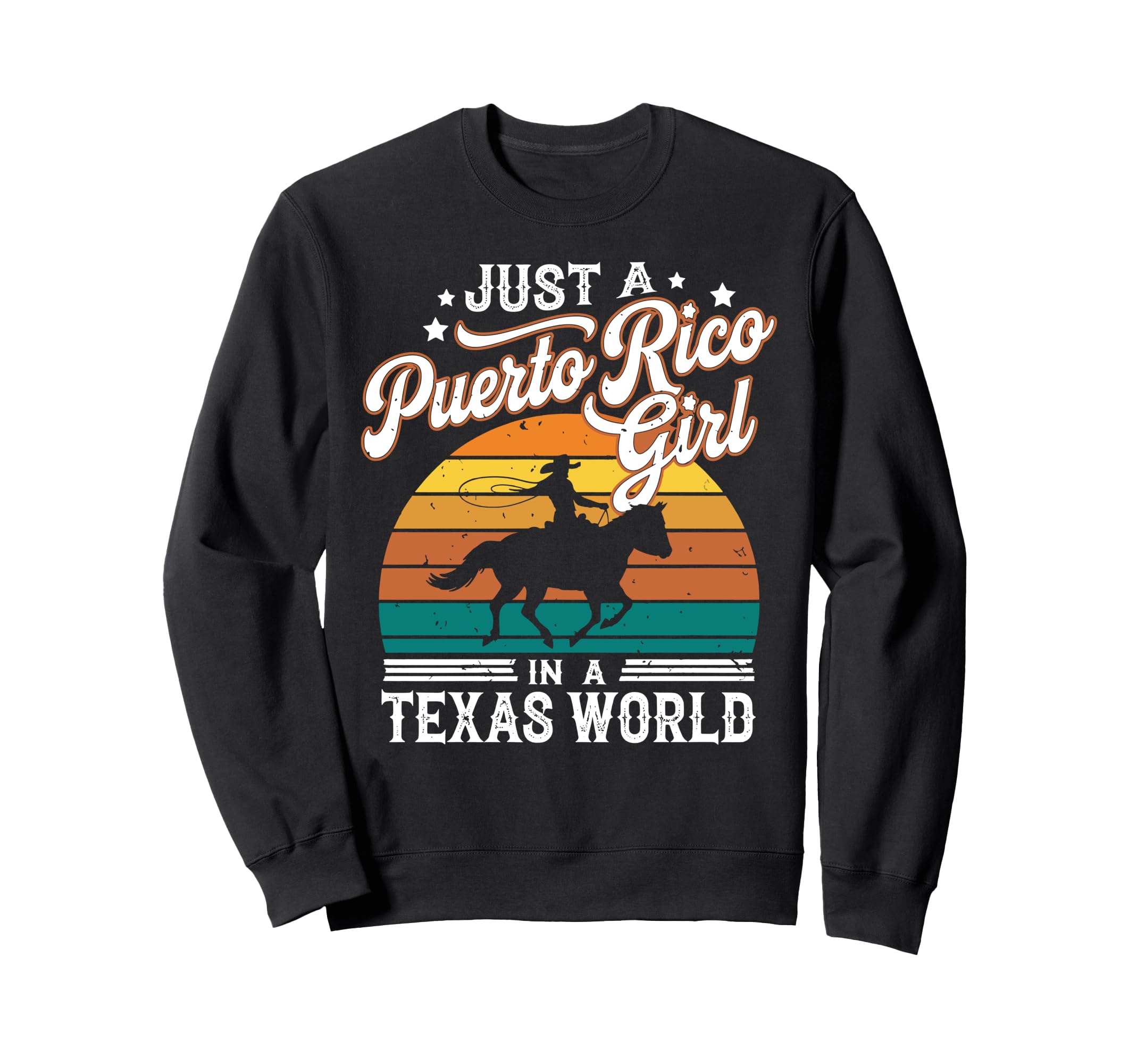 Just Puerto Rico Texas World Sweatshirt - Minimalist Print for Adults - T-Shirt, Sweatshirt, Hoodie