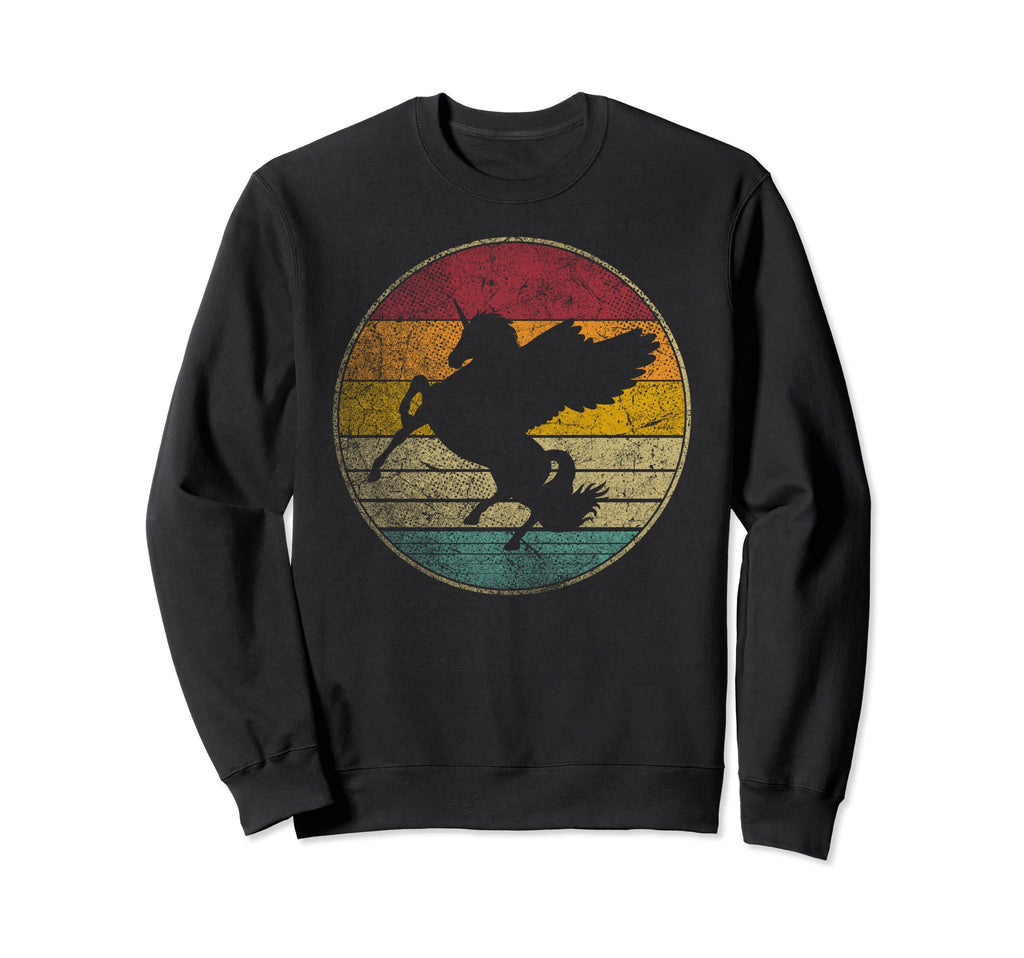 Pegasus Unicorn Gift Funny 70S Sweatshirt - Custom Art Print for Adults - T-Shirt, Sweatshirt, Hoodie