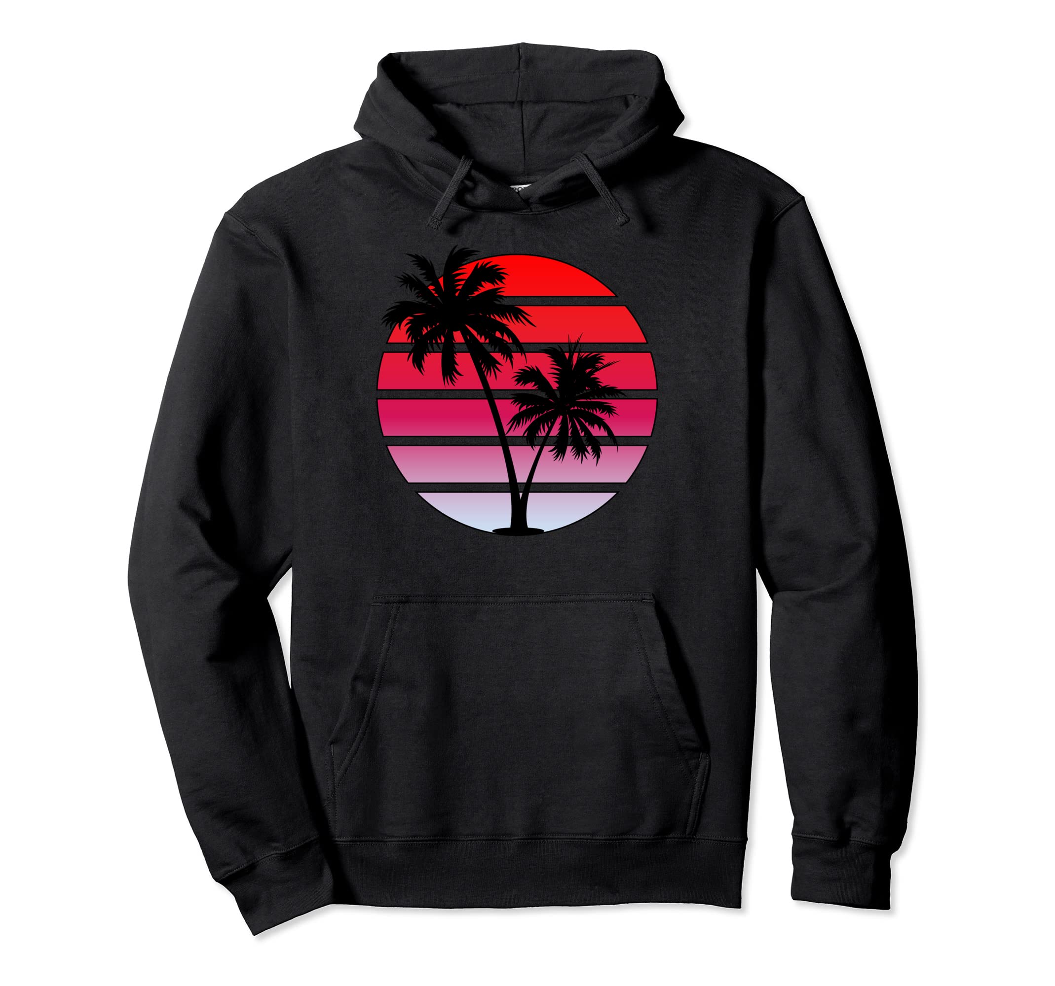 Synthwave Sunset Hoodie - Unique Graphic for Adults - T-Shirt, Sweatshirt, Hoodie
