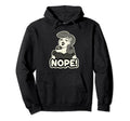 Nope Pinup Black And White Hoodie - Graphic Print Unisex - T-Shirt, Sweatshirt, Hoodie