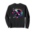 Splash Art Vinyl Disc Record Player Sweatshirt - Novelty Apparel Unisex - T-Shirt, Sweatshirt, Hoodie