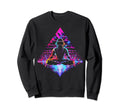 Synthwave Astronaut Cyberpunk 80S Sweatshirt - Aesthetic Graphic Men Women - T-Shirt, Sweatshirt, Hoodie