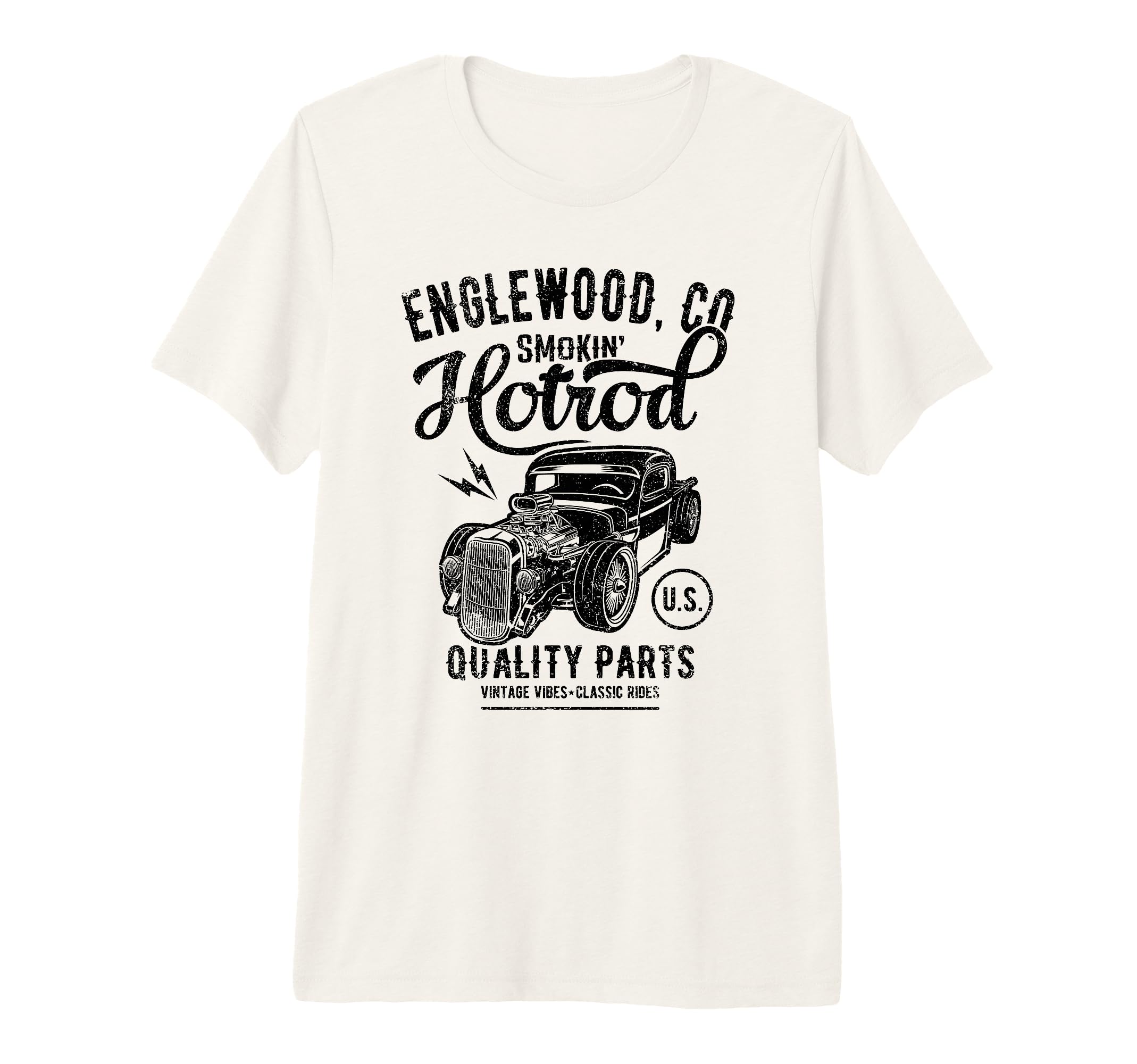 Englewood Colorado Usa Hotrod Car T-Shirt - Aesthetic Graphic for Adults - T-Shirt, Sweatshirt, Hoodie