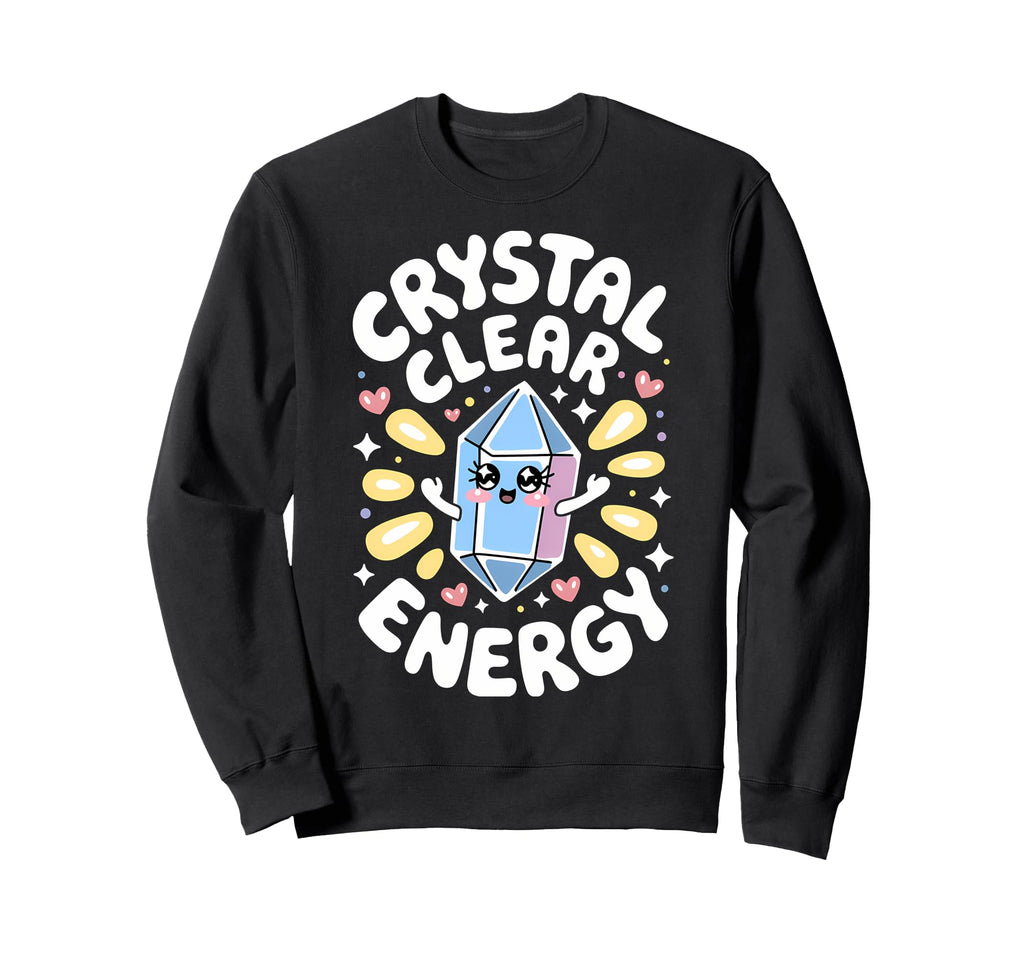 Healing Stone Crystals Energy Sweatshirt - Aesthetic Graphic Men Women - T-Shirt, Sweatshirt, Hoodie