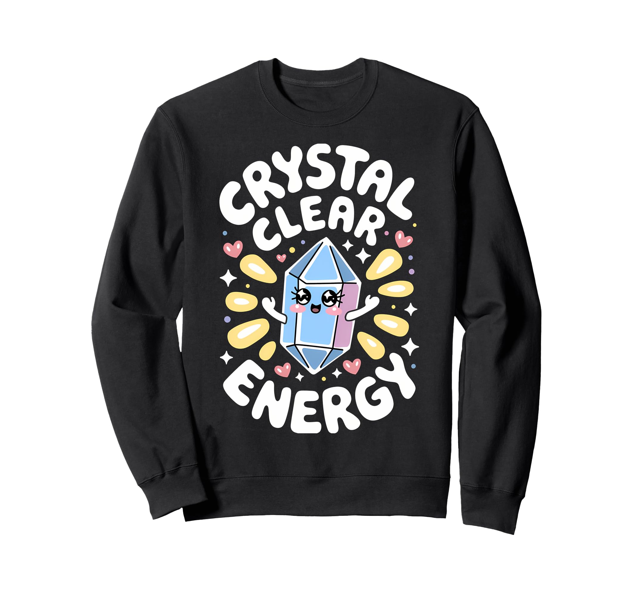 Healing Stone Crystals Energy Sweatshirt - Aesthetic Graphic Men Women - T-Shirt, Sweatshirt, Hoodie