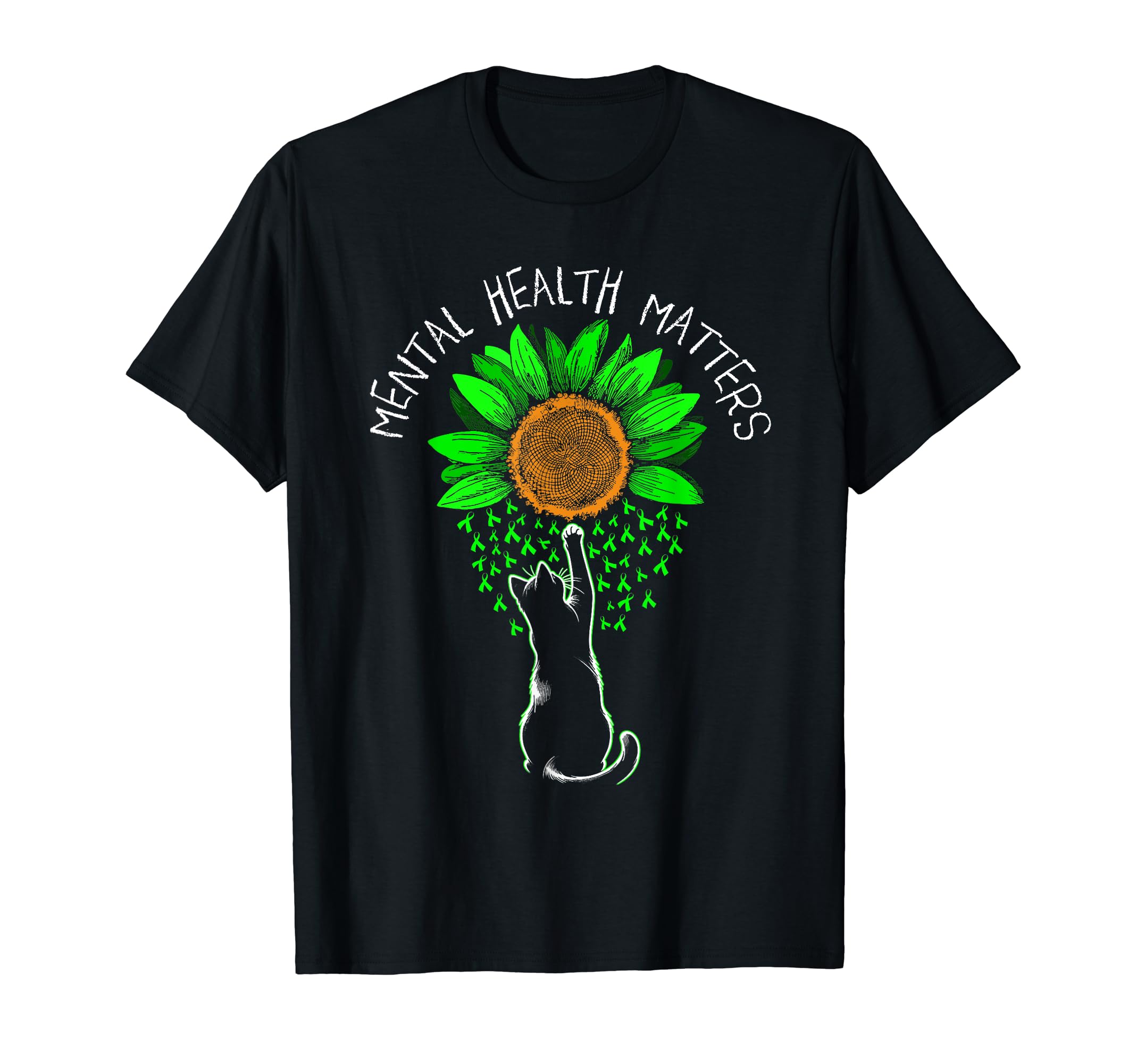 Mental Health Matters Cat Awareness T-Shirt - Novelty Apparel Men Women - T-Shirt, Sweatshirt, Hoodie
