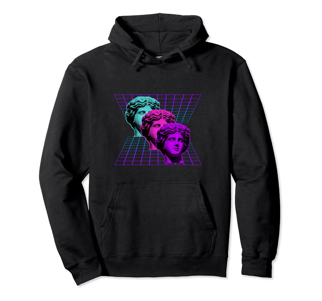 Aesthetic Greek Statue Vaporwave Hoodie - Trendy Graphic Men Women - T-Shirt, Sweatshirt, Hoodie