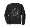 Pinup Hairstyle Silhouette Sweatshirt - Unique Graphic for Adults - T-Shirt, Sweatshirt, Hoodie