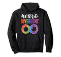 Infinity Rainbow Autism Neurodiversity Hoodie - Unique Graphic for Adults - T-Shirt, Sweatshirt, Hoodie
