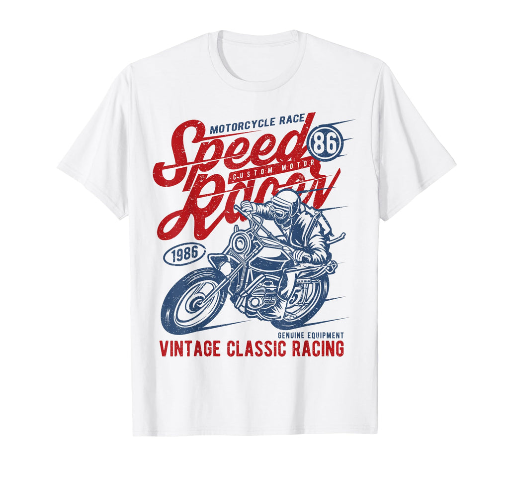 Racing Motorcycle Bike Speed Race T-Shirt - Fun Novelty Design for Adults - T-Shirt, Sweatshirt, Hoodie