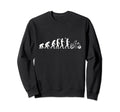 Motorcycle Evolution Shadow Sweatshirt - Casual Everyday Wear Men Women - T-Shirt, Sweatshirt, Hoodie