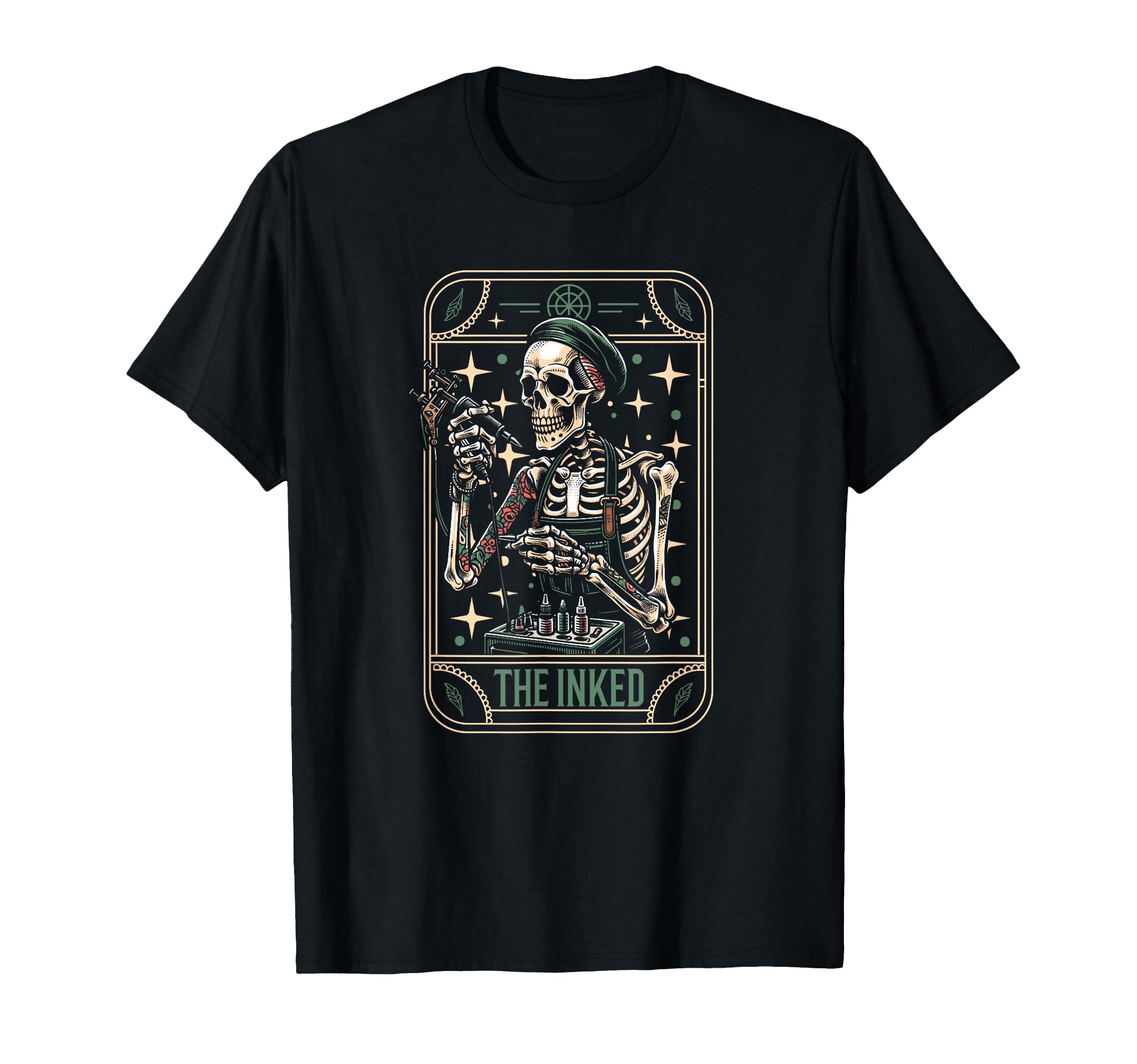Tattooist Artist Tattoo Tattoos Skeleton T-Shirt - Custom Art Print Unisex - T-Shirt, Sweatshirt, Hoodie
