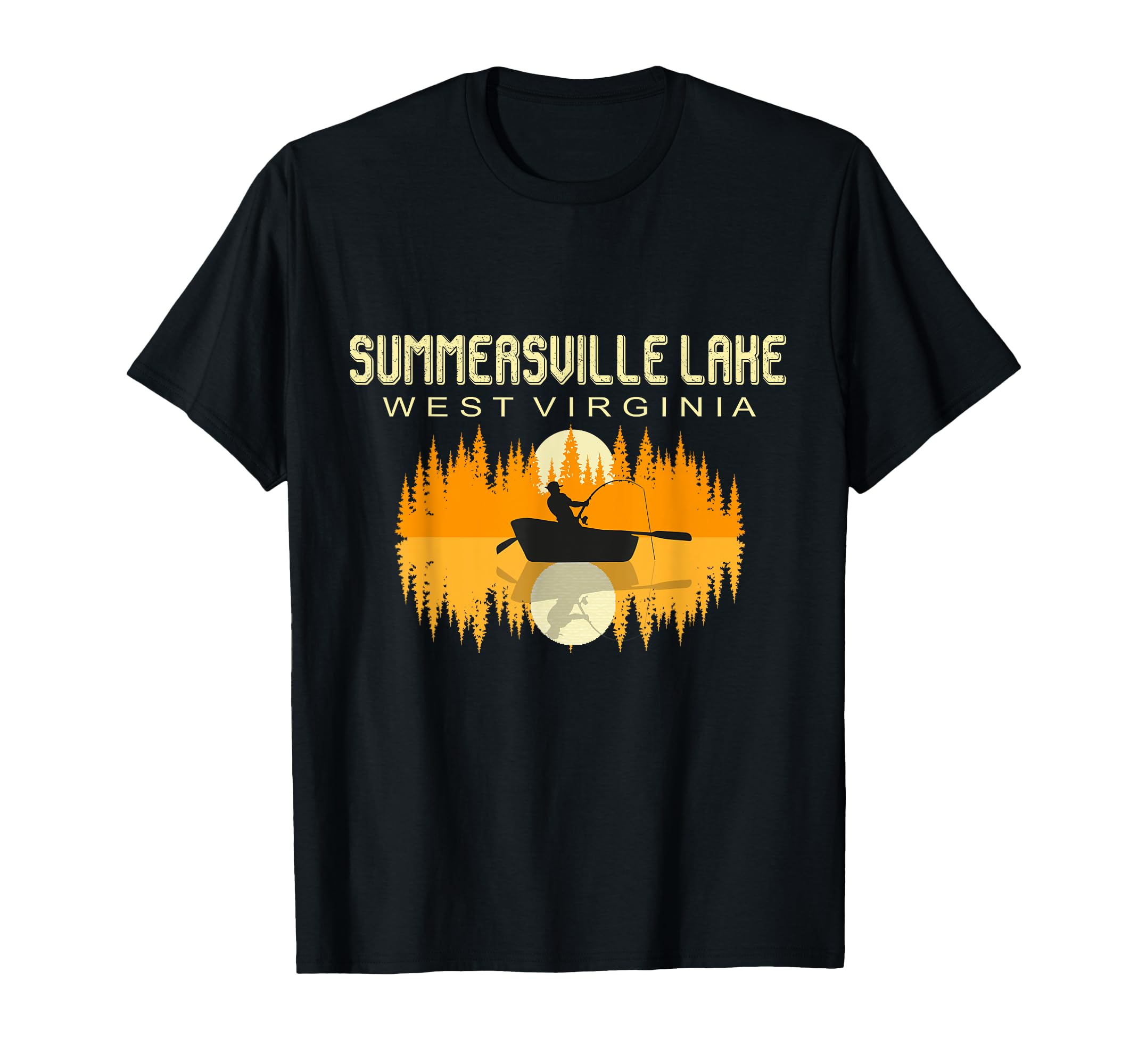 Summersville Lake West Virginia Usa T-Shirt - Fun Novelty Design Unisex - T-Shirt, Sweatshirt, Hoodie