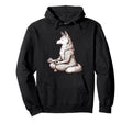 Meditation Wolf Yoga Pose Relaxing Hoodie - Aesthetic Graphic for Adults - T-Shirt, Sweatshirt, Hoodie