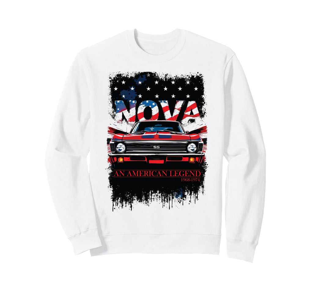 1968 1972 Front Grill Patriotic Usa Flag Sweatshirt - Graphic Print Unisex - T-Shirt, Sweatshirt, Hoodie
