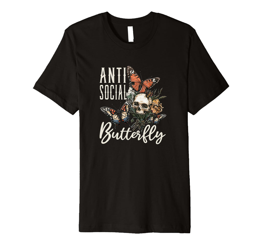 Antisocial Butterfly T-Shirt - Streetwear Style for Adults - T-Shirt, Sweatshirt, Hoodie