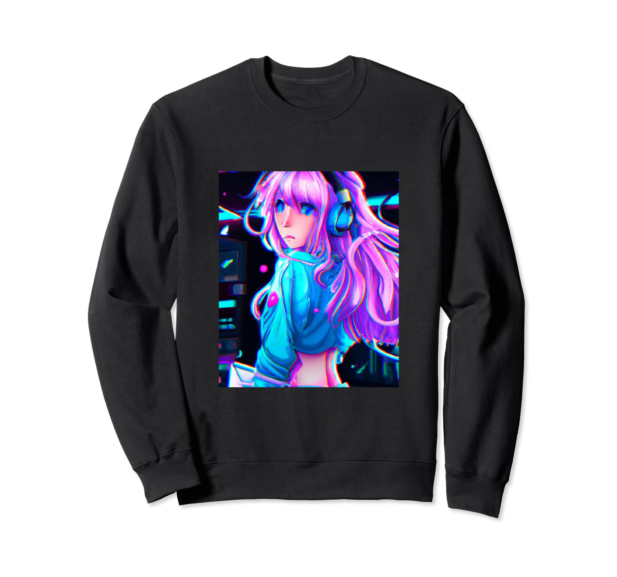 Pastel Aesthetic Anime Sweatshirt - Casual Everyday Wear for Adults - T-Shirt, Sweatshirt, Hoodie
