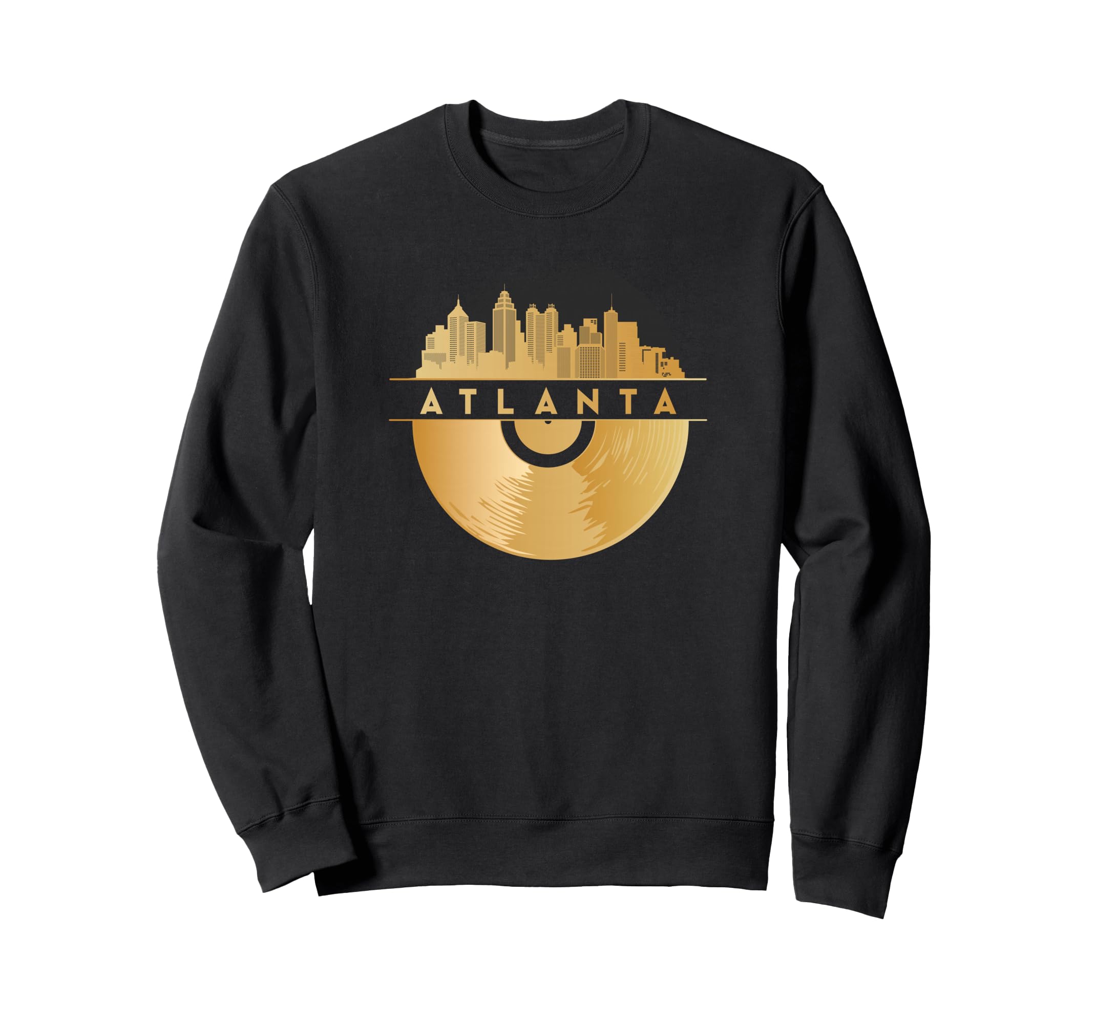 Vinyl Record Player Disco Music Sweatshirt - Unique Graphic for Adults - T-Shirt, Sweatshirt, Hoodie