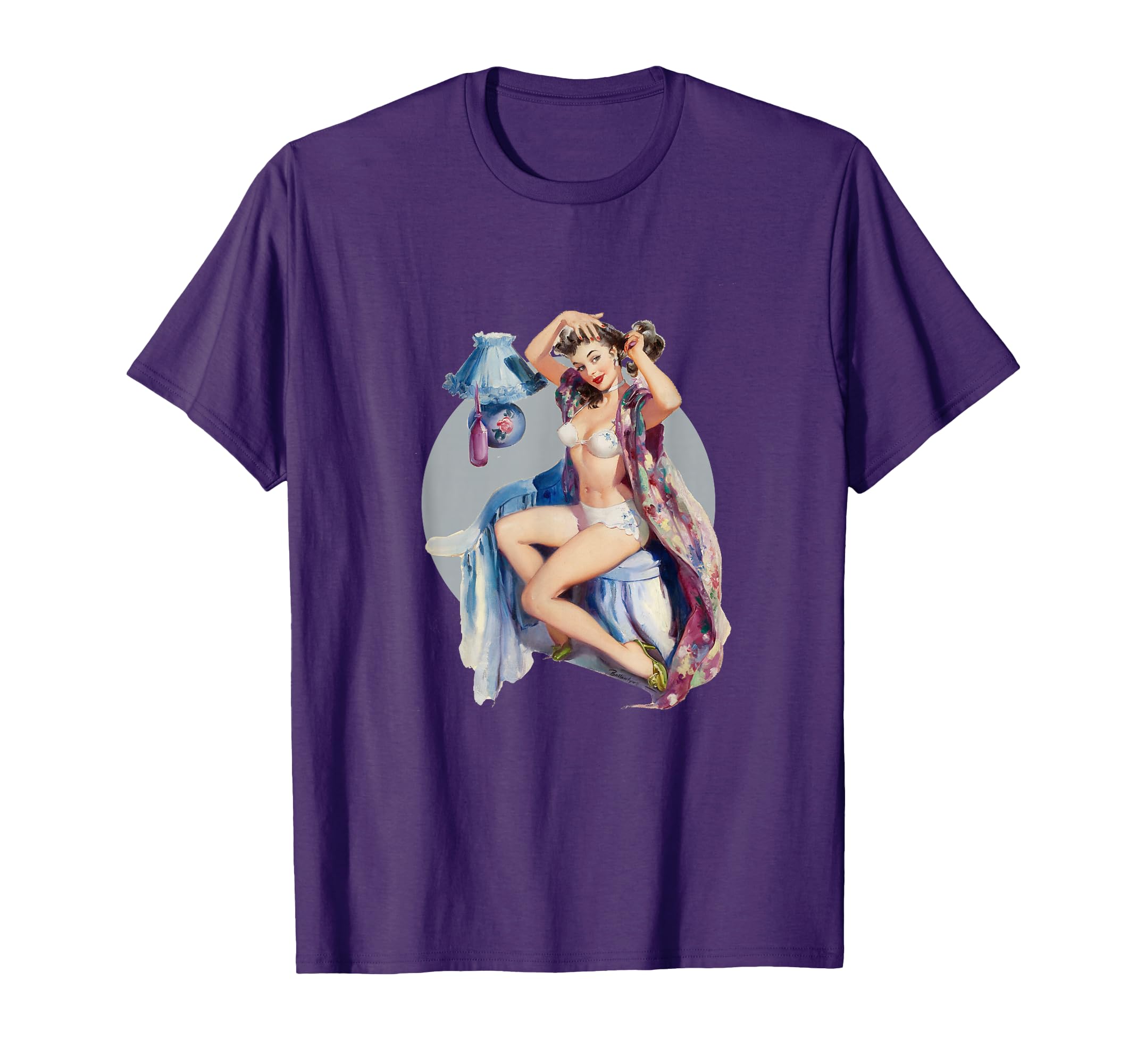 1940S Pin Up Sexy American Art T-Shirt - Minimalist Print Unisex - T-Shirt, Sweatshirt, Hoodie