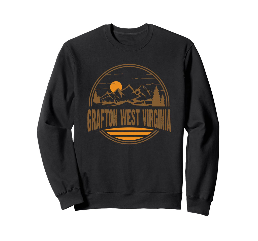Grafton West Virginia Mountain Sweatshirt - Graphic Print for Adults - T-Shirt, Sweatshirt, Hoodie