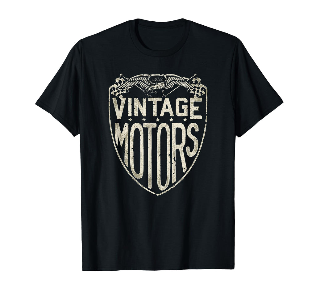 Motors Eagle Shield Moto Americana T-Shirt - Novelty Apparel for Adults - T-Shirt, Sweatshirt, Hoodie
