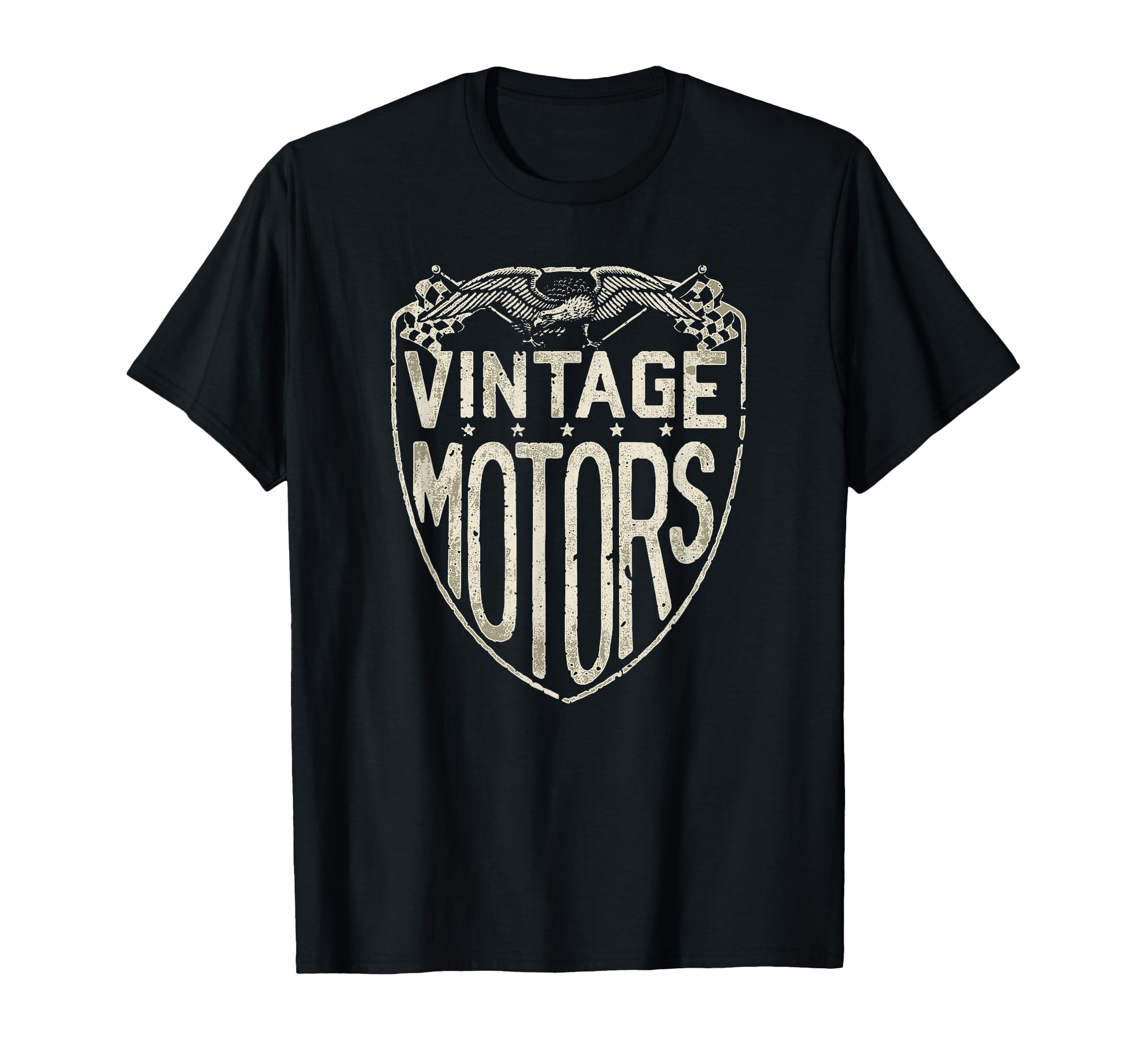 Motors Eagle Shield Moto Americana T-Shirt - Novelty Apparel for Adults - T-Shirt, Sweatshirt, Hoodie