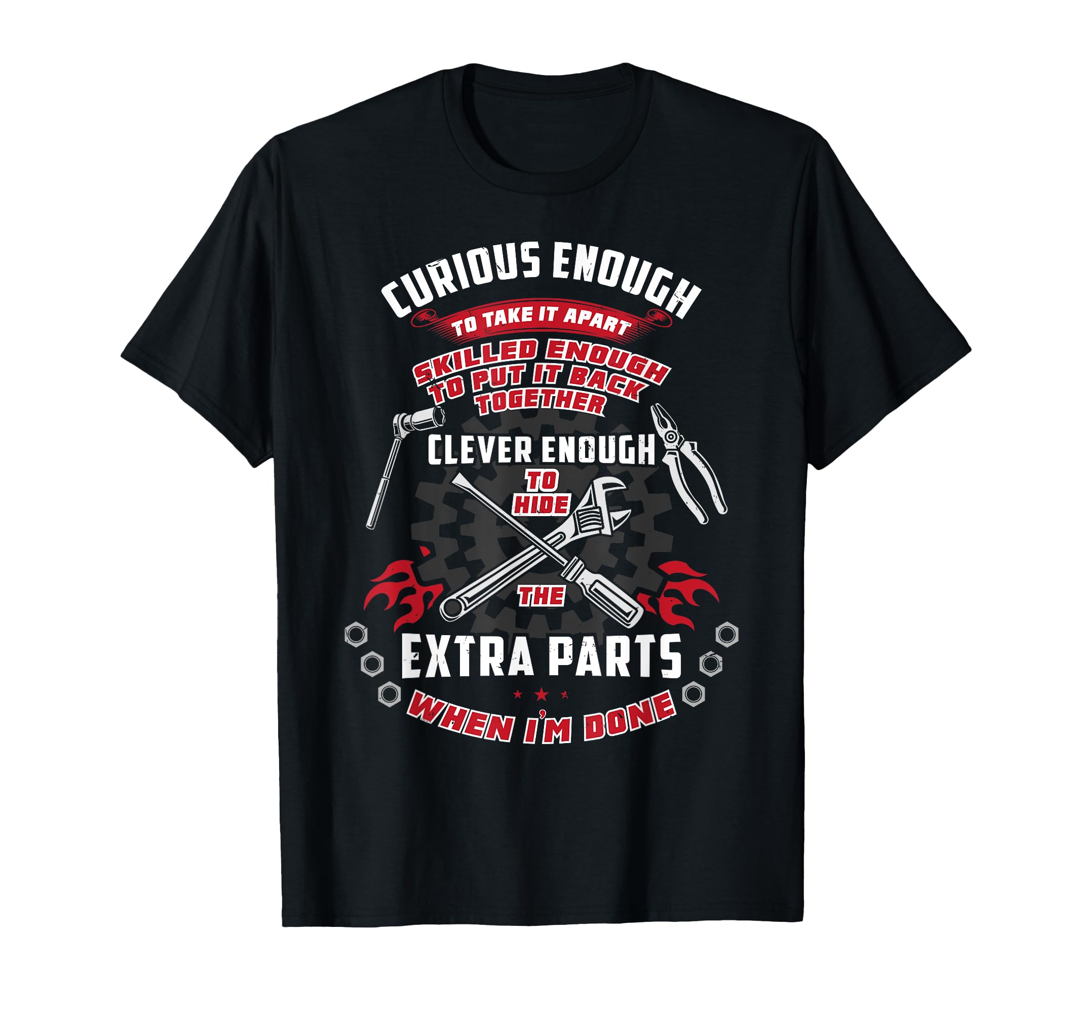 Clever Enough To Hide Extra Parts T-Shirt - Casual Everyday Wear Men Women - T-Shirt, Sweatshirt, Hoodie
