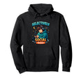 Selectively Social Introvert Mode Calm Hoodie - Minimalist Print Men Women - T-Shirt, Sweatshirt, Hoodie