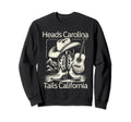 Heads Carolina Tail California Country Sweatshirt - Custom Art Print Unisex - T-Shirt, Sweatshirt, Hoodie