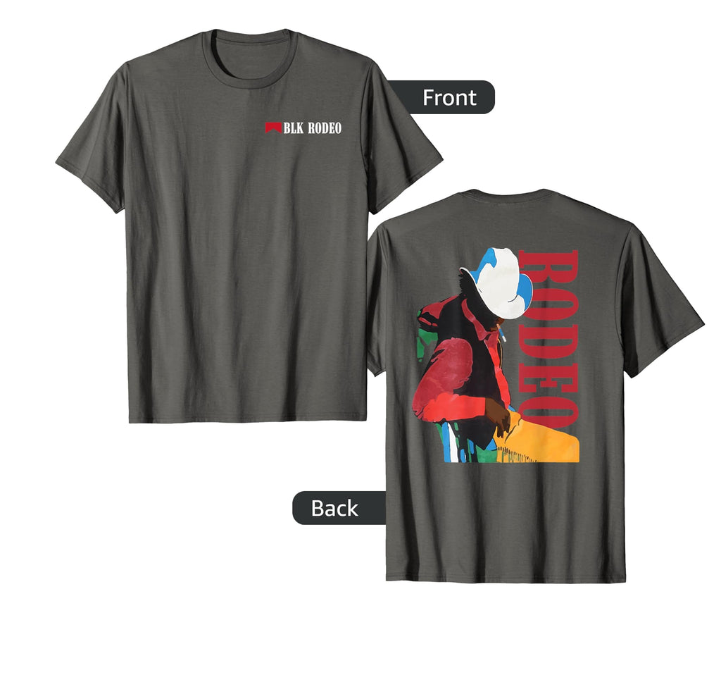 African American Cowboy Rodeo T-Shirt - Fun Novelty Design Men Women - T-Shirt, Sweatshirt, Hoodie