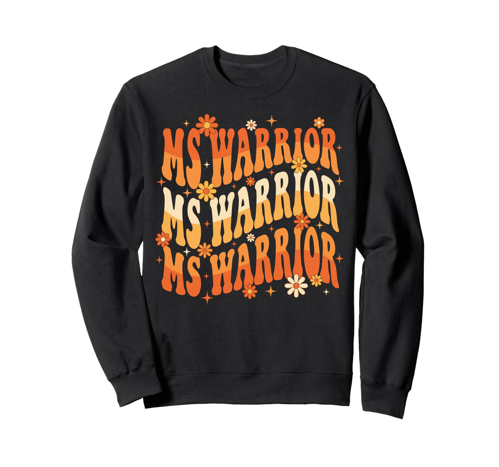 Wavy Ms Warrior Multiple Sclerosis Sweatshirt - Unique Graphic for Adults - T-Shirt, Sweatshirt, Hoodie