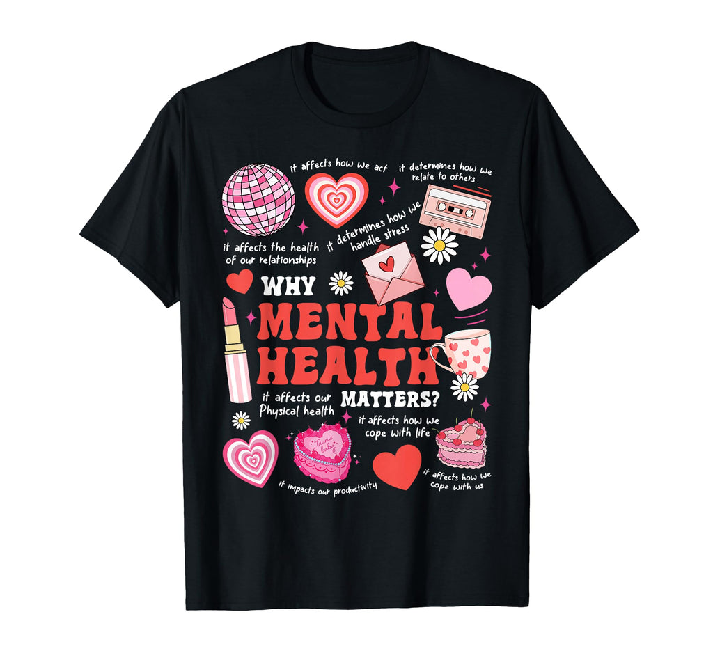 Mental Health Awareness Ribbon Items T-Shirt - Unique Graphic for Adults - T-Shirt, Sweatshirt, Hoodie