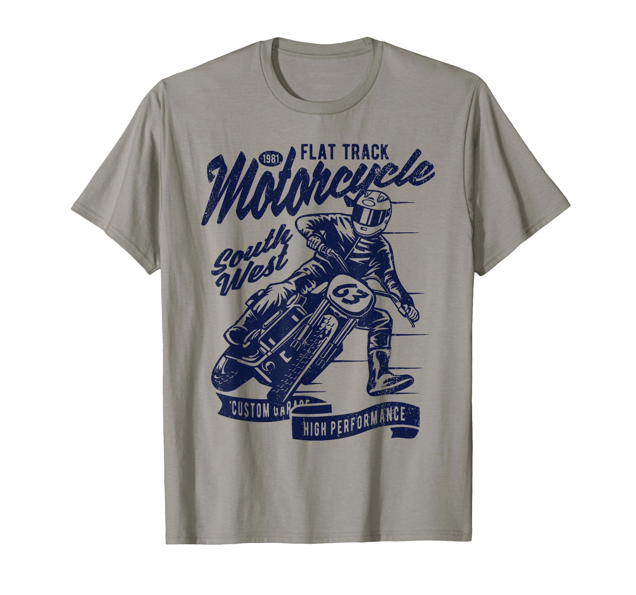 Flat Track Motorcycle Race T-Shirt - Trendy Graphic Unisex - T-Shirt, Sweatshirt, Hoodie