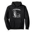 Yeehaw Corgi Cowboy Hat Western Dog Hoodie - Minimalist Print for Adults - T-Shirt, Sweatshirt, Hoodie