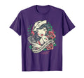 Rockabilly Rock N Roll Tattoo Pin Up T-Shirt - Minimalist Print Unisex - T-Shirt, Sweatshirt, Hoodie