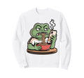 Ramen Frog Aesthetic Sweatshirt - Custom Art Print Unisex - T-Shirt, Sweatshirt, Hoodie